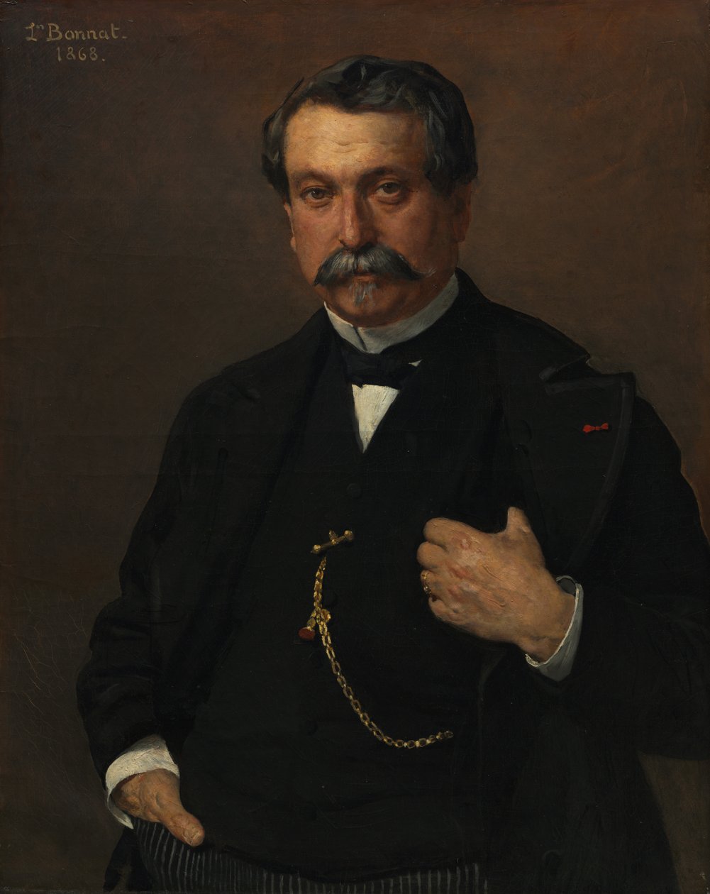 Portret van een Man, 1868 door Léon Bonnat