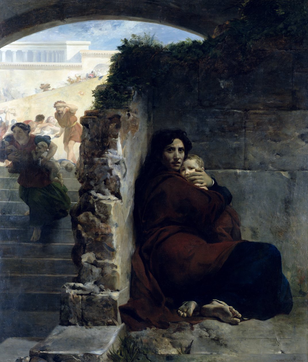 Scène van de Kindermoord door Léon Cogniet