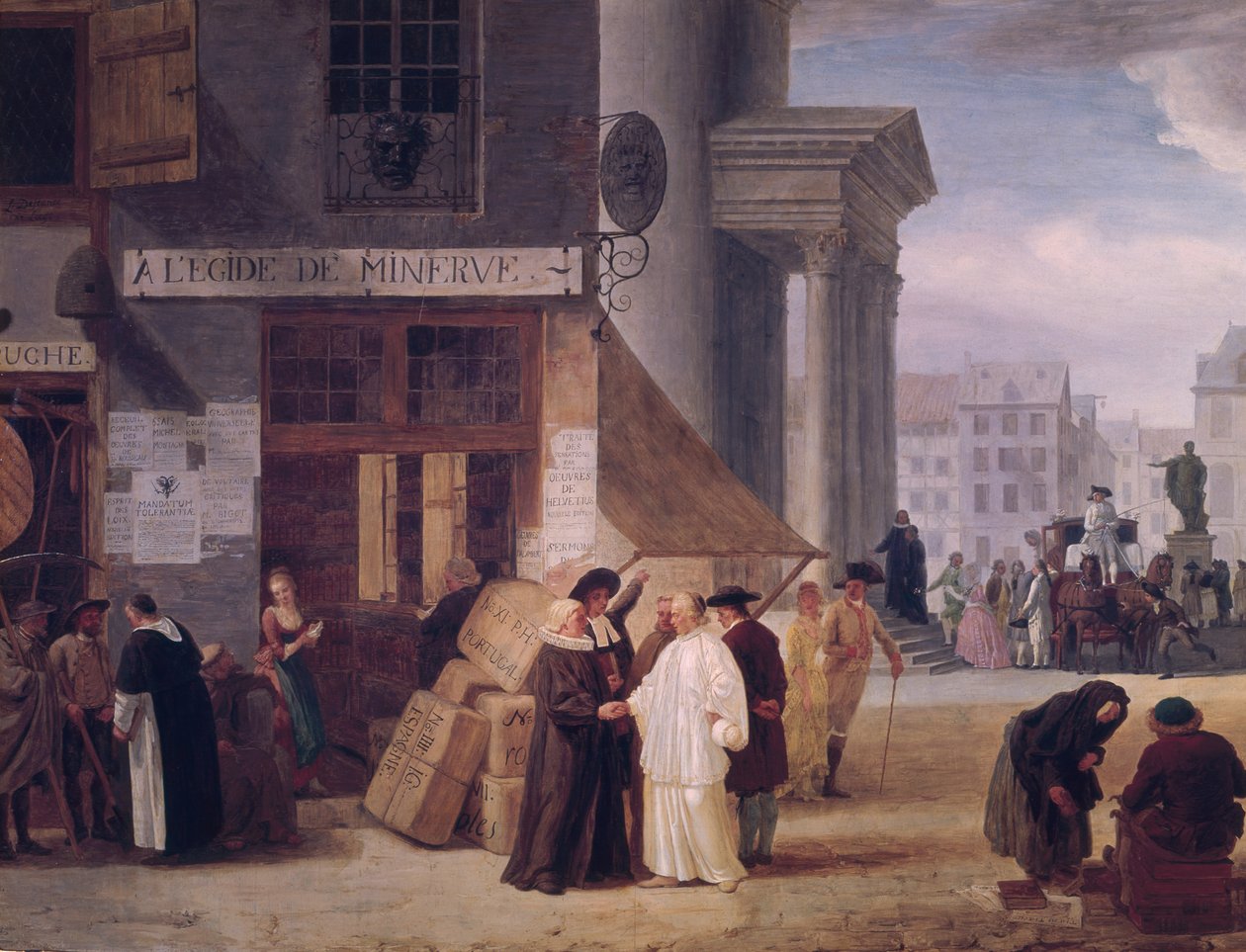 Onder de bescherming van Minerva door Léonard Defrance