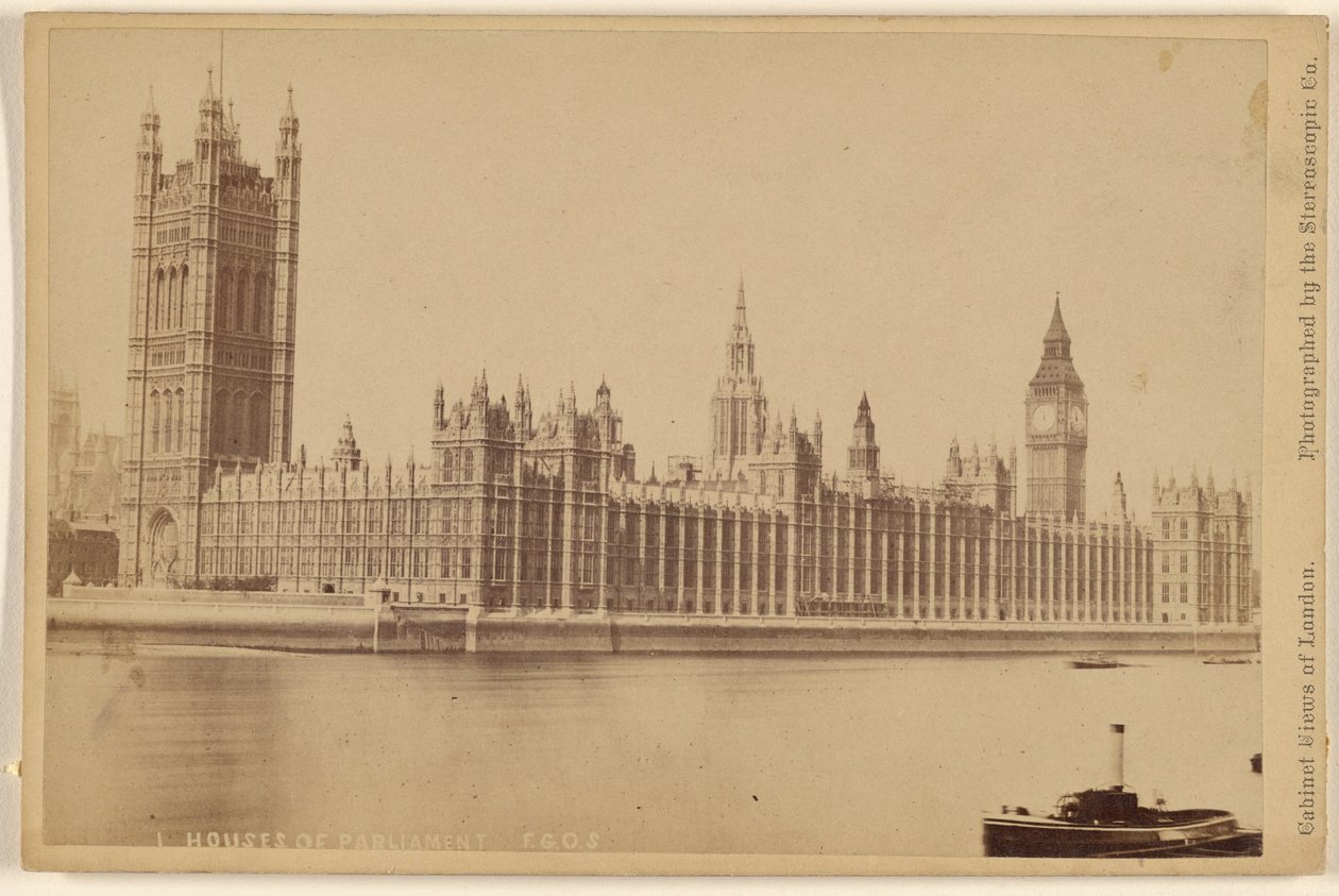 Huizen van het Parlement. door London Stereoscopic and Photographic Company