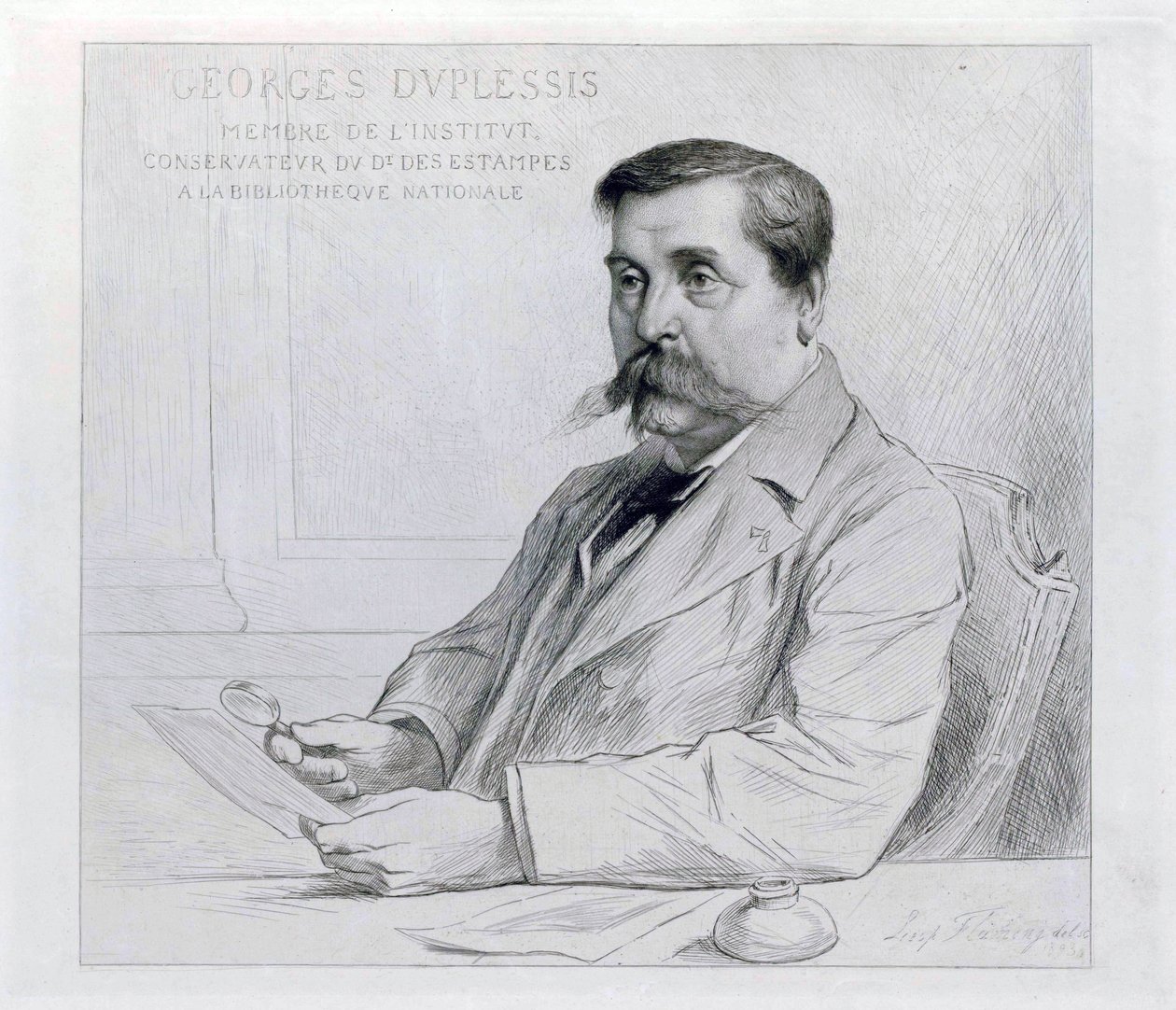 Georges Duplessis door Leopold Flameng
