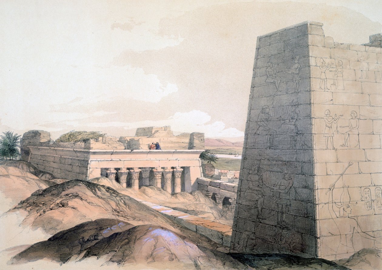 Tempel van Edfu, Egypte door Lord Wharncliffe
