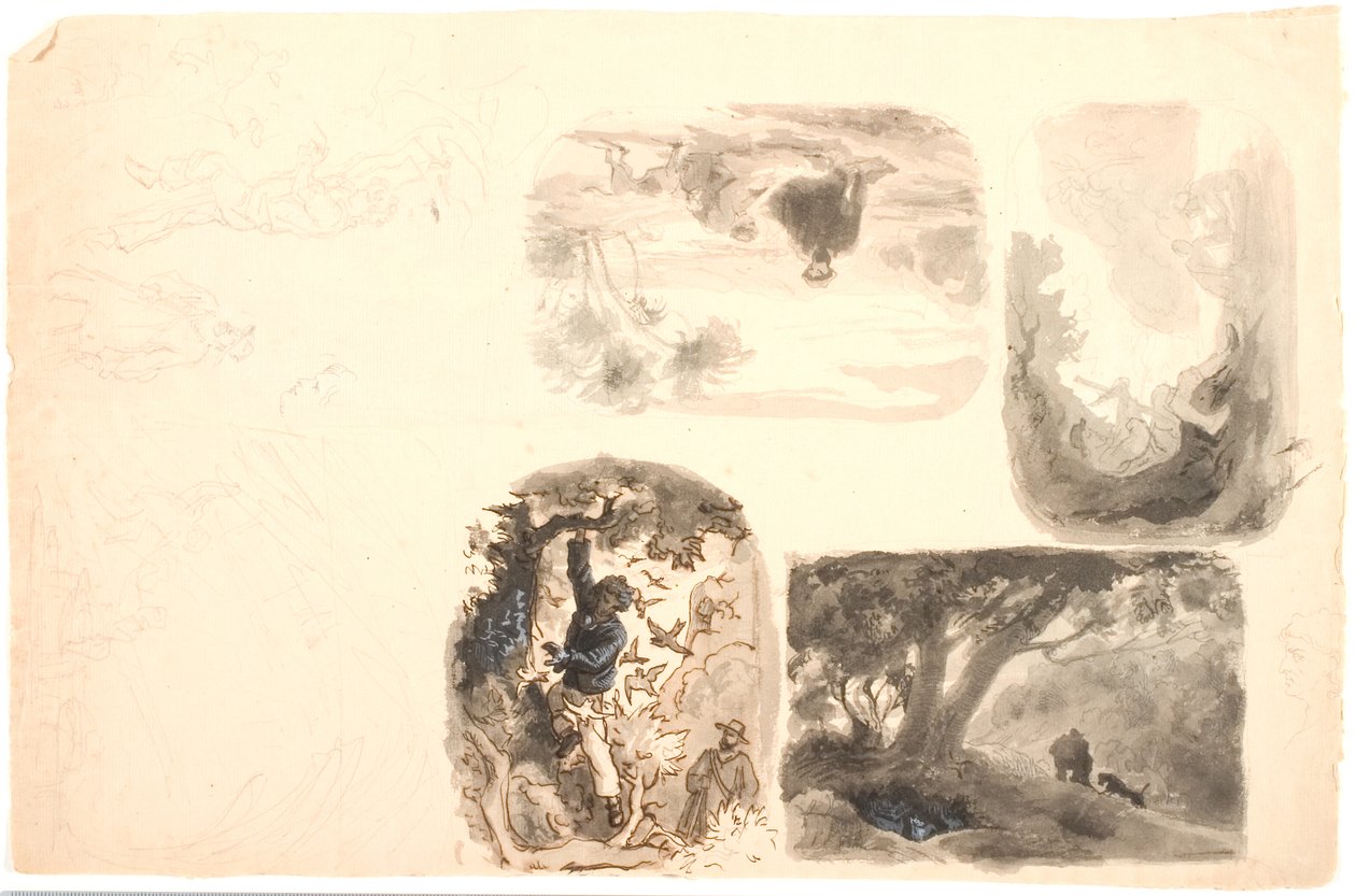 Illustratieschets door Lorenz Frølich