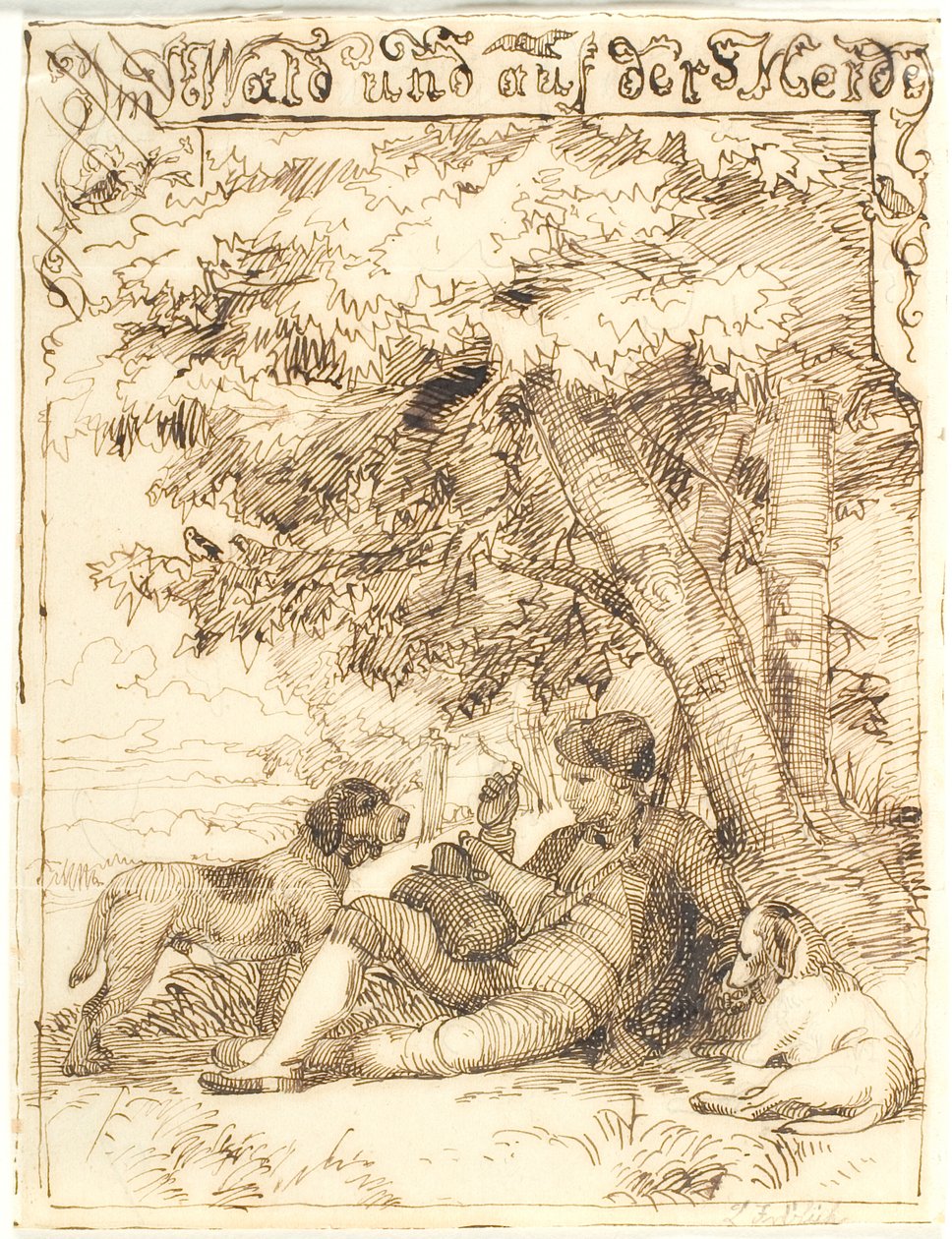 In het bos en op de heide door Lorenz Frølich