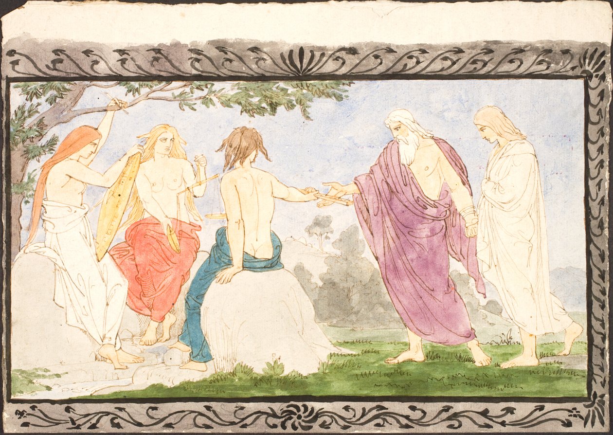 Mythologische scènes en schetsen door Lorenz Frølich