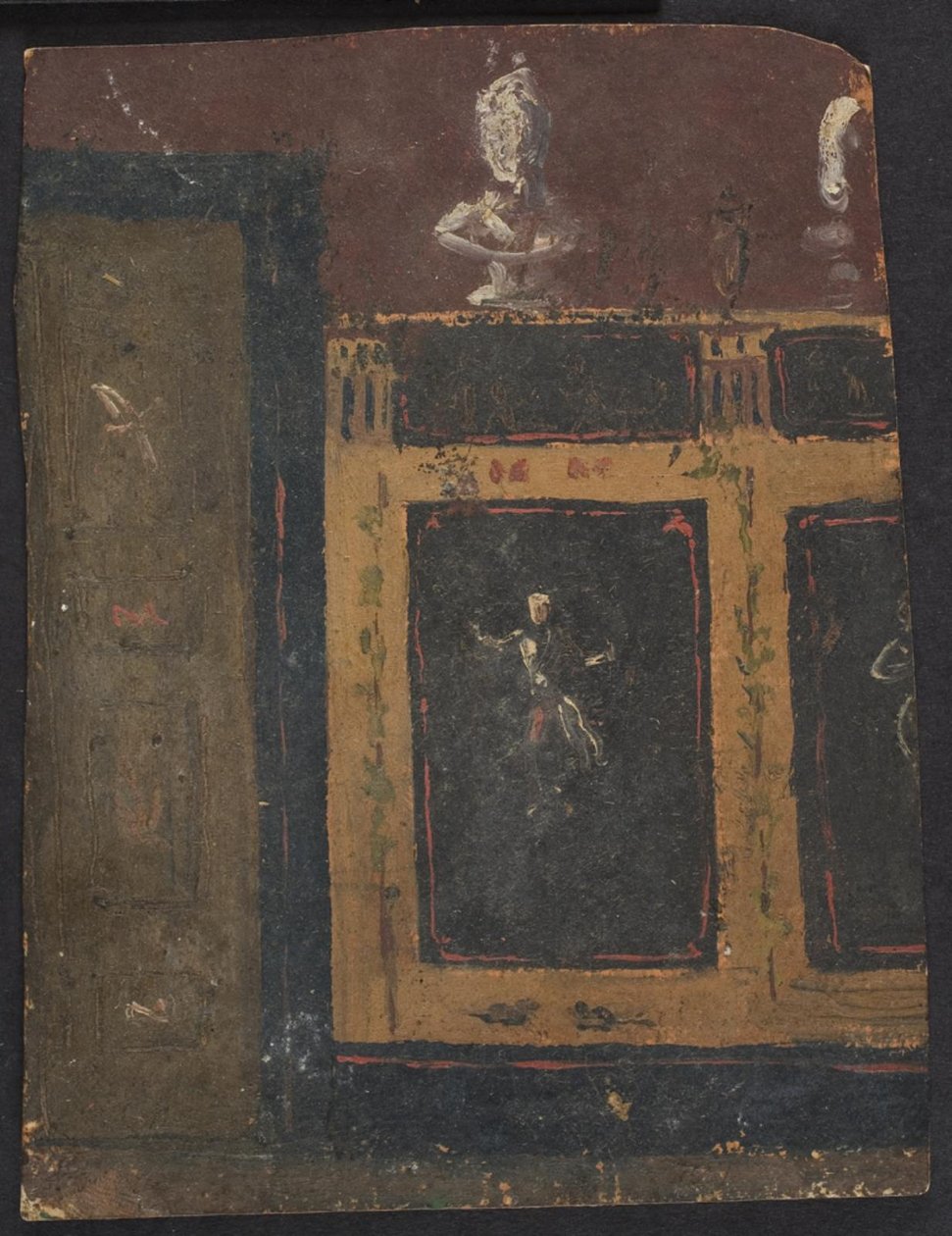 Muurdecoraties voor Valhøj 1838/1839 door Lorenz Frølich