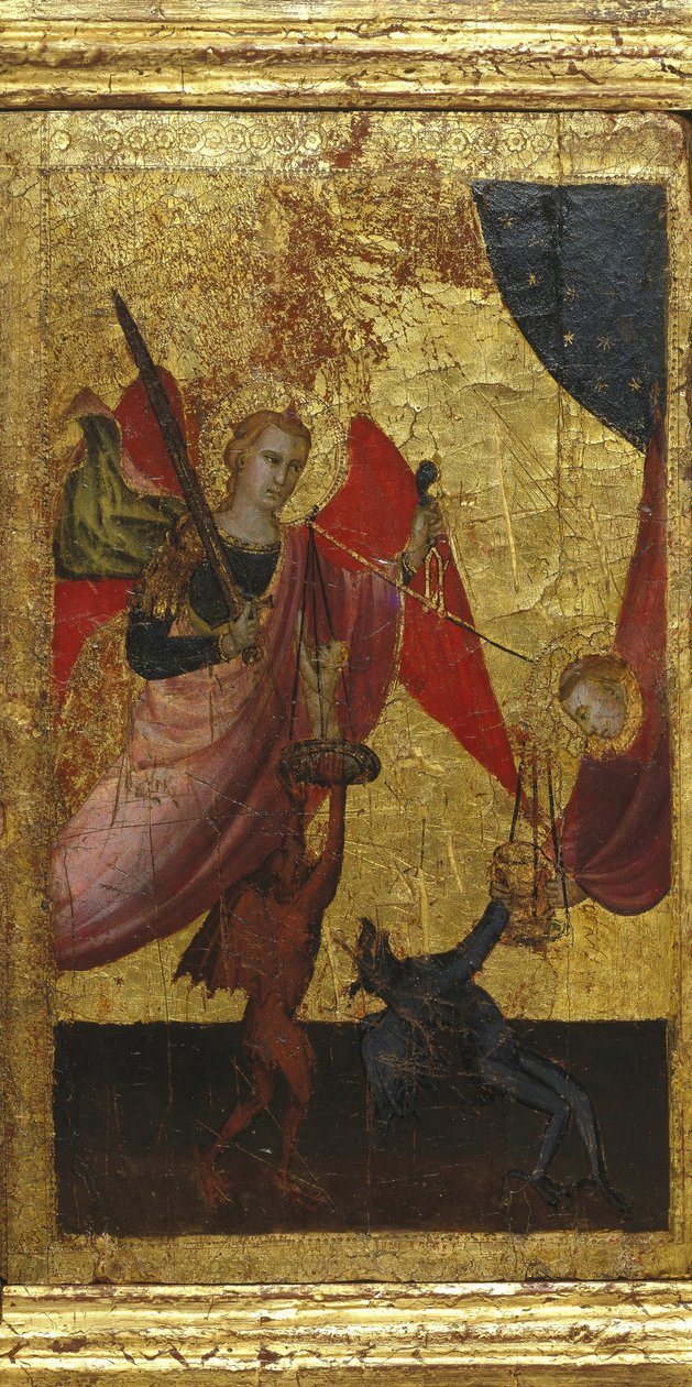 Sint Laurentius bemiddelt voor de ziel van keizer Hendrik II door Lorenzo di Niccolò