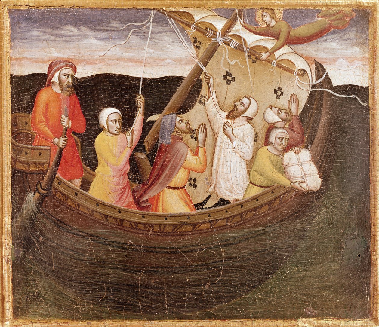 Sint Fina redt de vissers door Lorenzo di Niccolò
