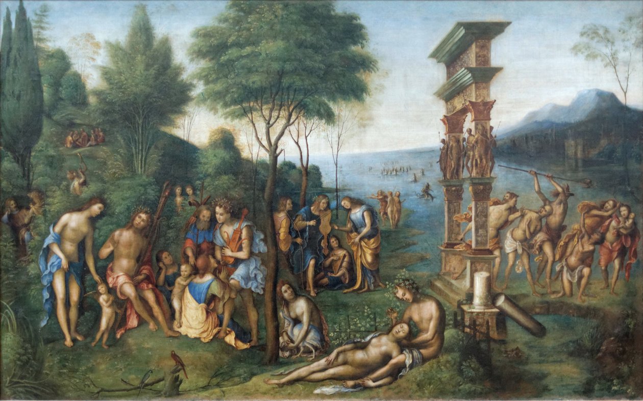 Het bewind van Comus door Lorenzo Costa