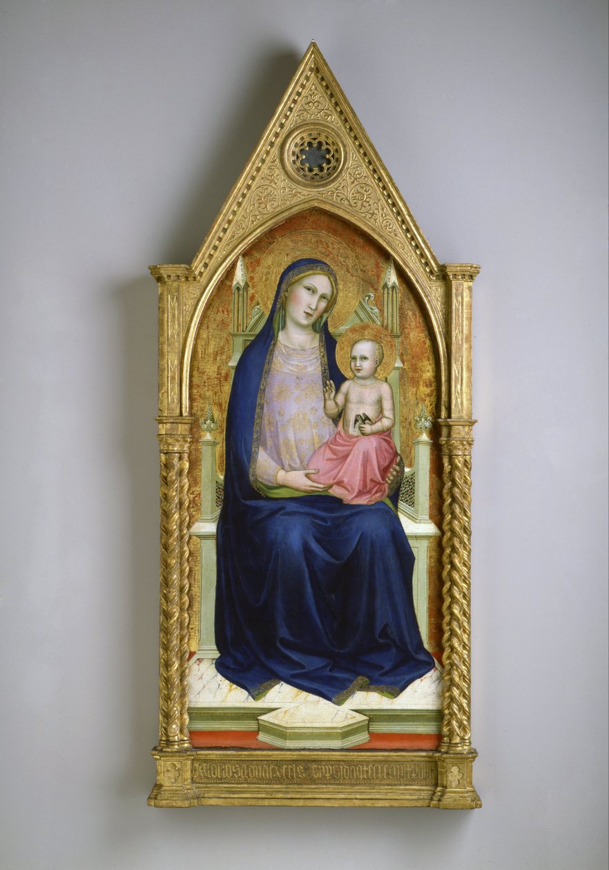 Madonna op de Troon door Lorenzo Monaco