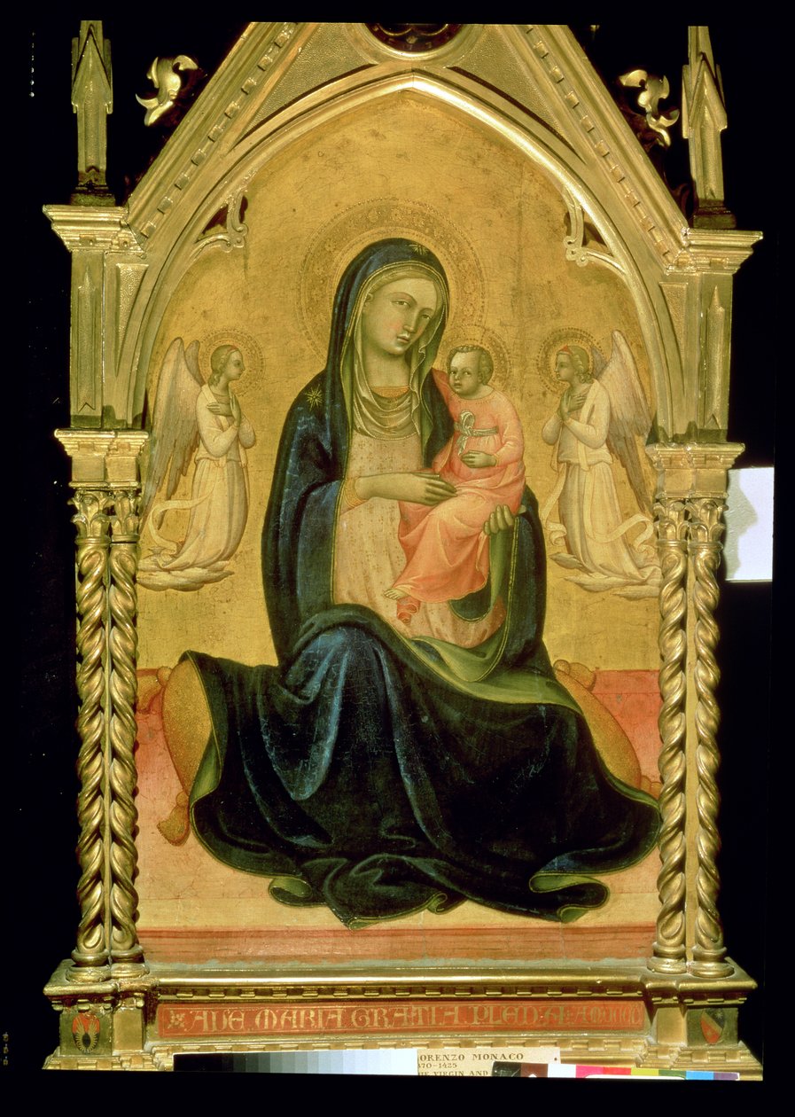 Madonna en Kind, 1400 door Lorenzo Monaco