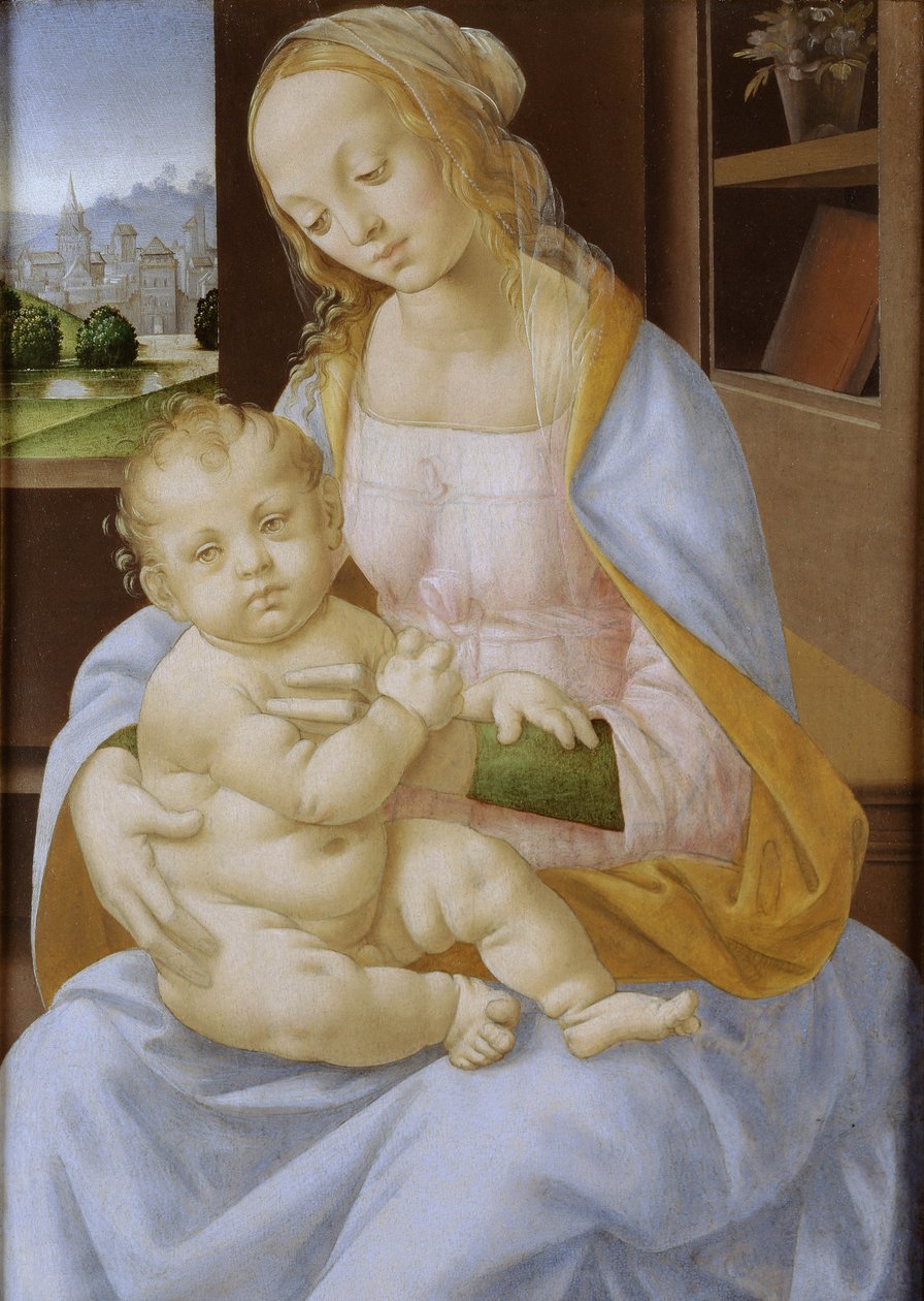 De Maagd en het Kind, 15e-16e eeuw door Lorenzo di Credi