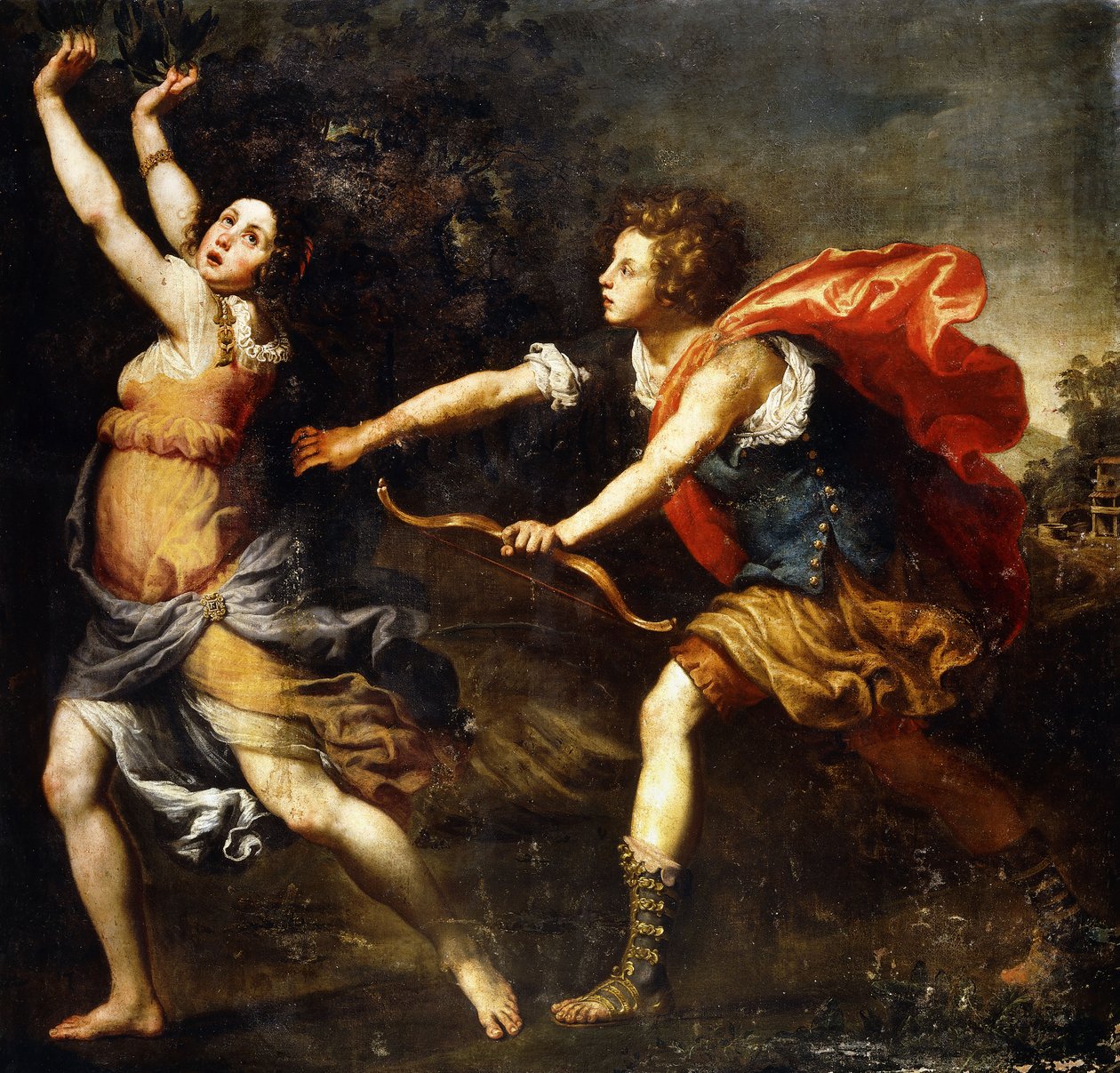 Apollo en Daphne door Lorenzo Lippi