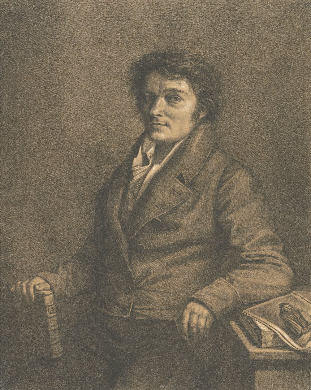 Aloys Senefellder (portret naar) door Lorenzo Quaglio