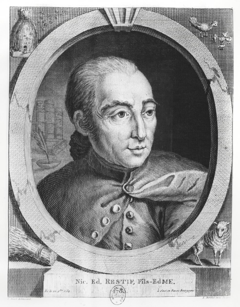 Nicolas, Rétif de la Bretonne door Louis Berthet