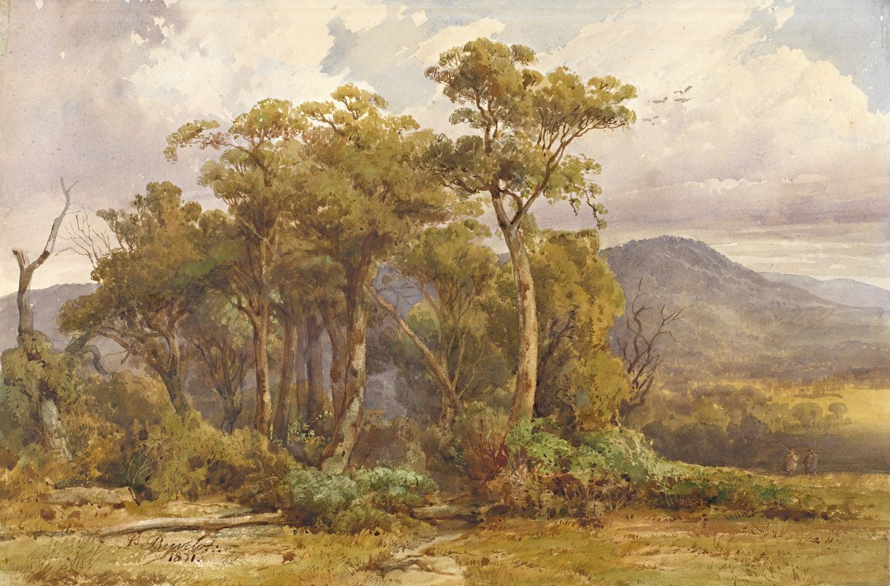 Yarra-vlaktes door Louis Buvelot