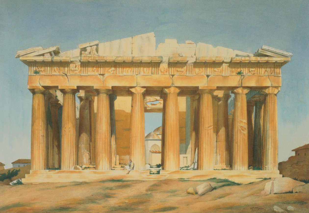 Het Parthenon, Athene door Louis Dupré