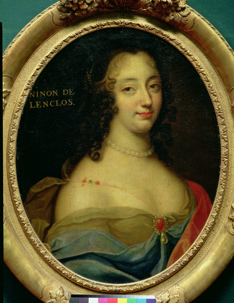 Portret van Ninon de Lenclos (1620-1705) door Louis Ferdinand Elle