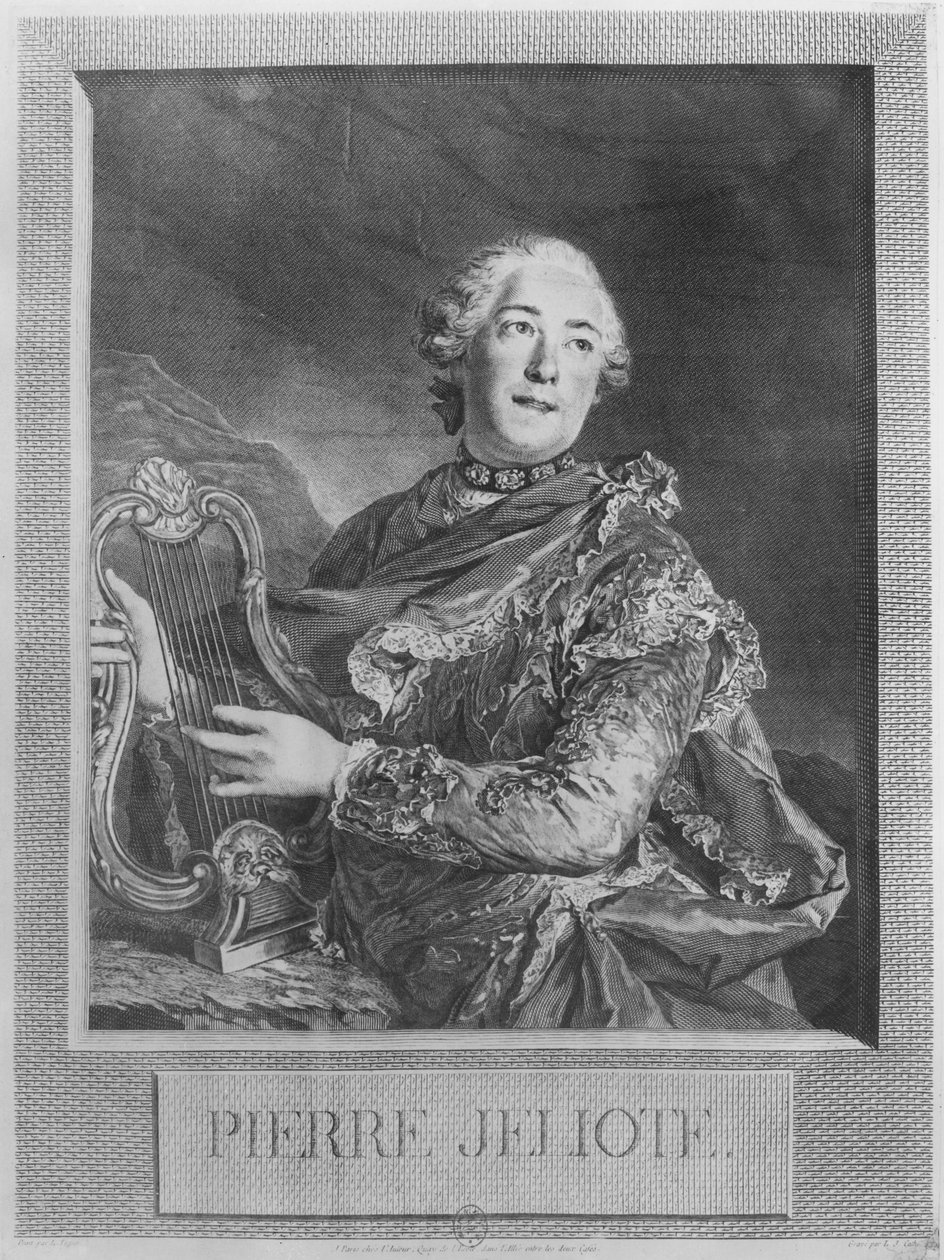 Pierre Jélyotte door Louis Jacques Cathelin