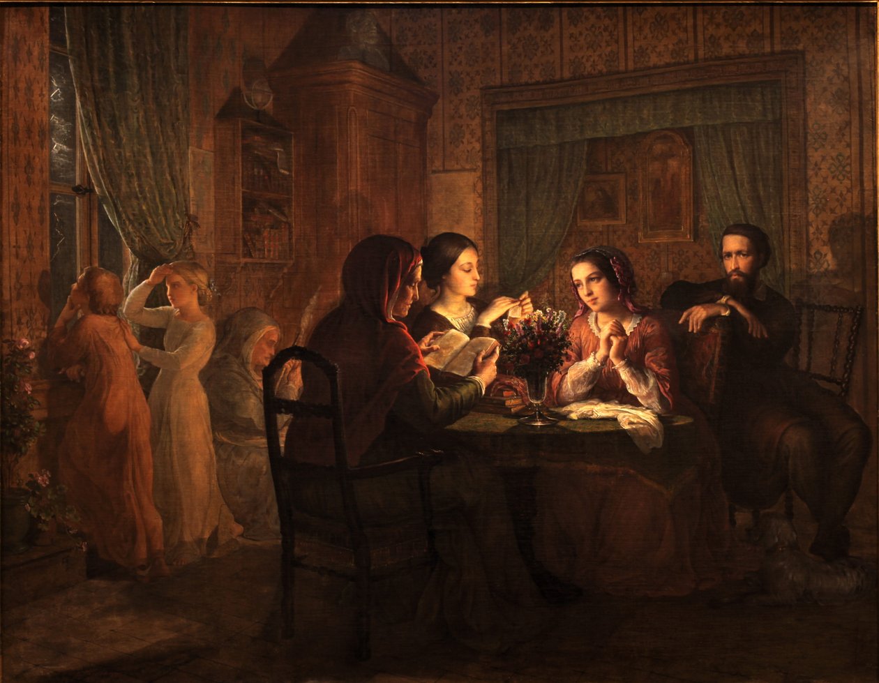 Gedicht van de ziel - Vaderlijk dak door Louis Janmot