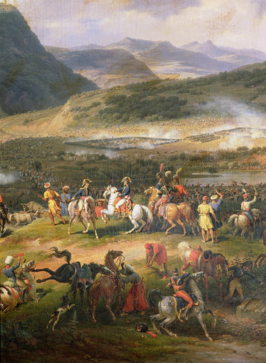 Slag bij de berg Thabor, 16 april 1799, detail van Napoleon en zijn staf (detail) door Louis Lejeune