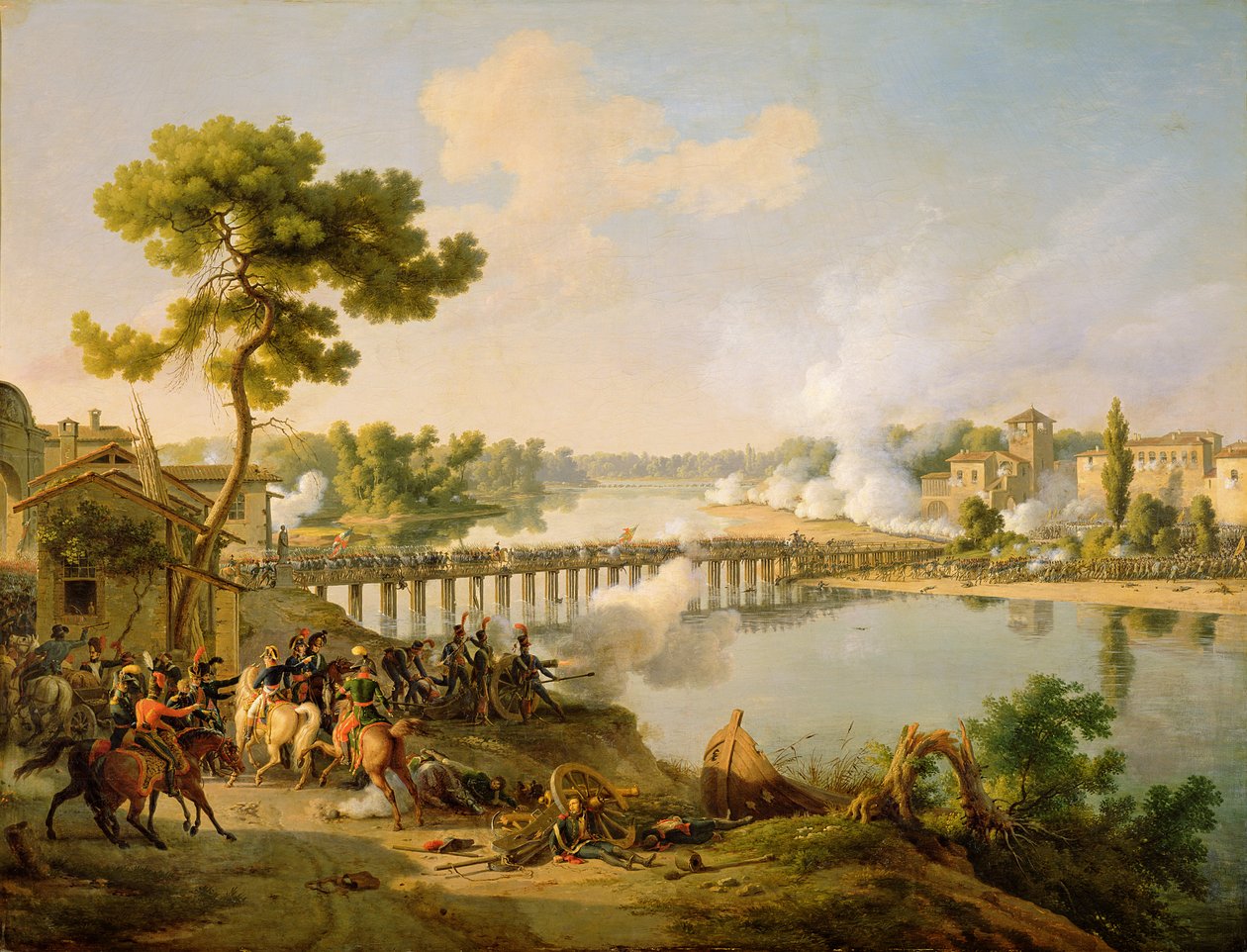 Generaal Bonaparte (1769-1821) geeft bevelen bij de Slag bij Lodi, 10 mei 1796, c.1804 door Louis Lejeune
