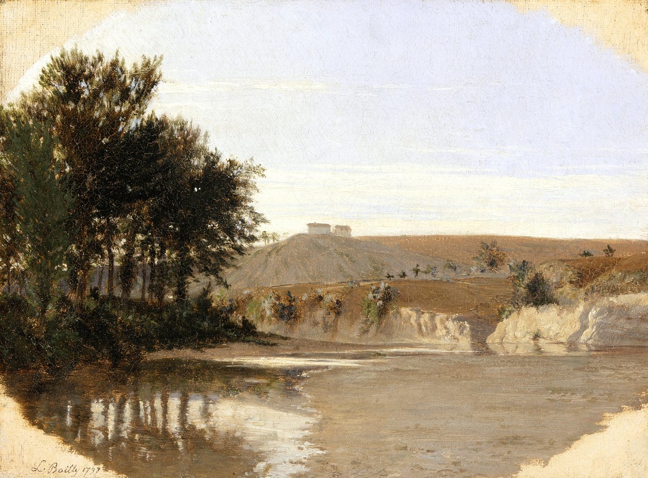 Uitzicht op een meer, 1797 door Louis Leopold Boilly
