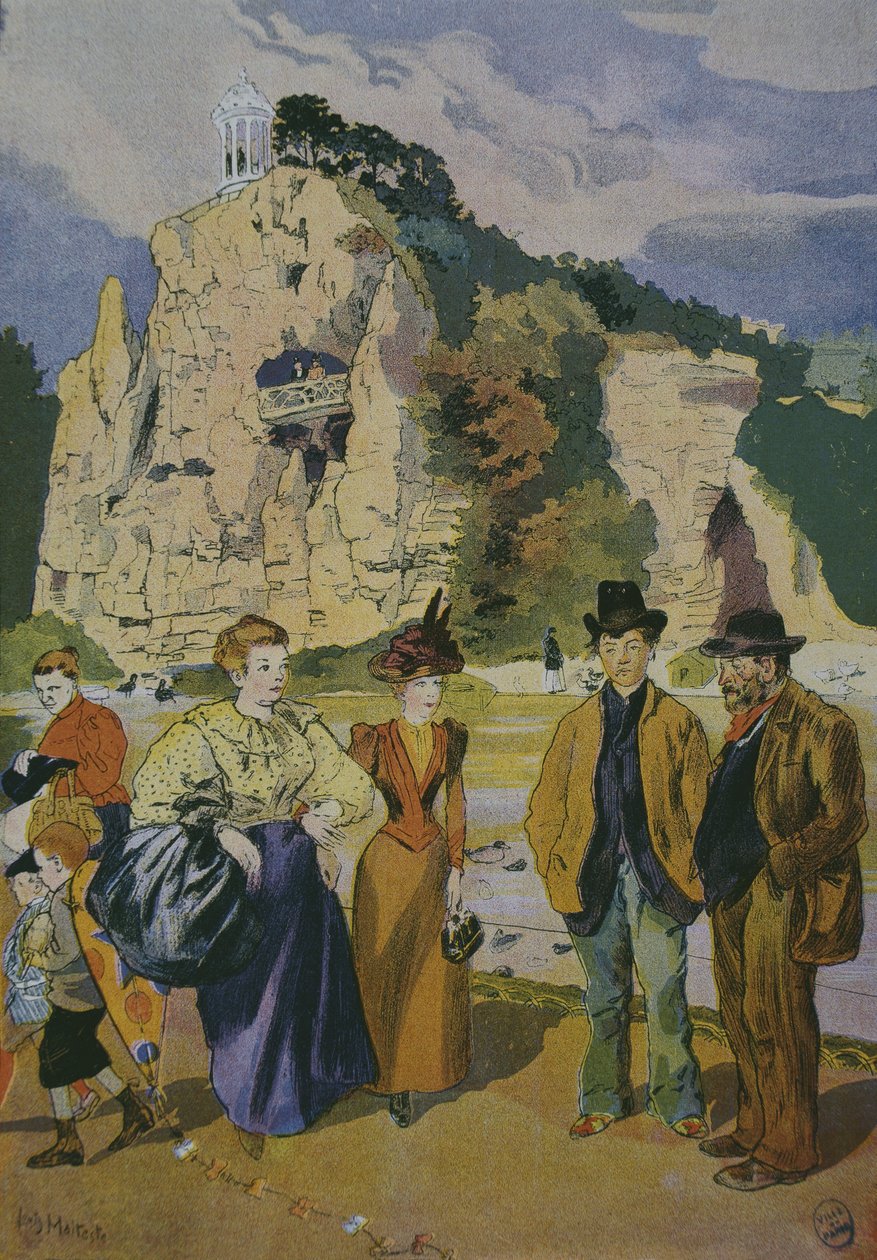 Les Buttes Chaumont door Louis Malteste
