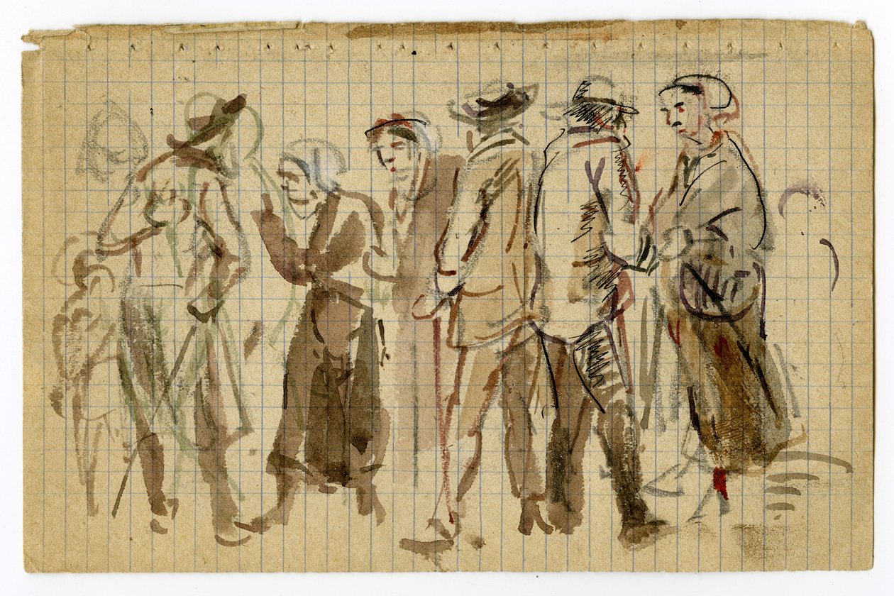 Tekening door Louis Marie Faudacq