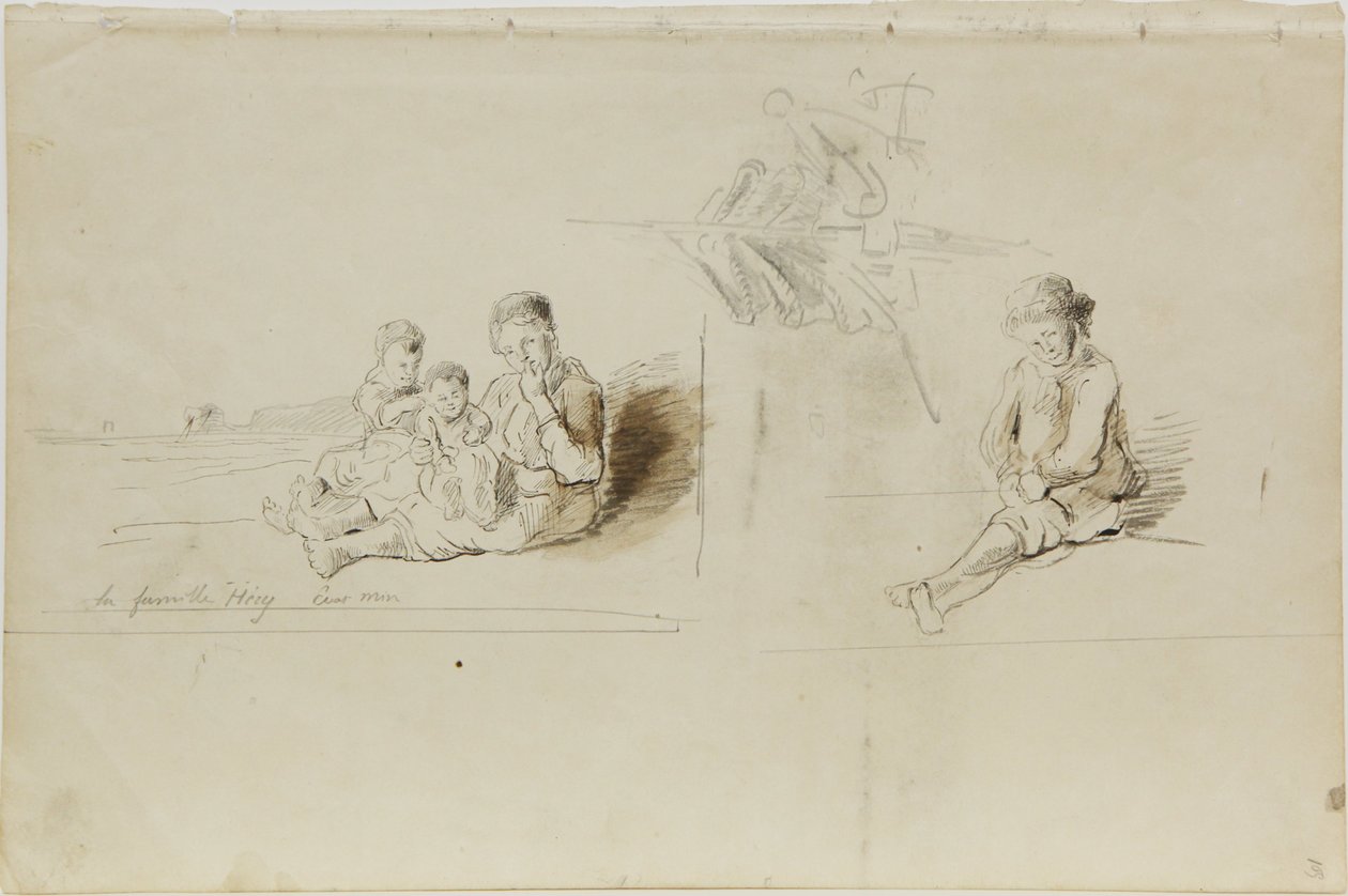 Tekening door Louis Marie Faudacq