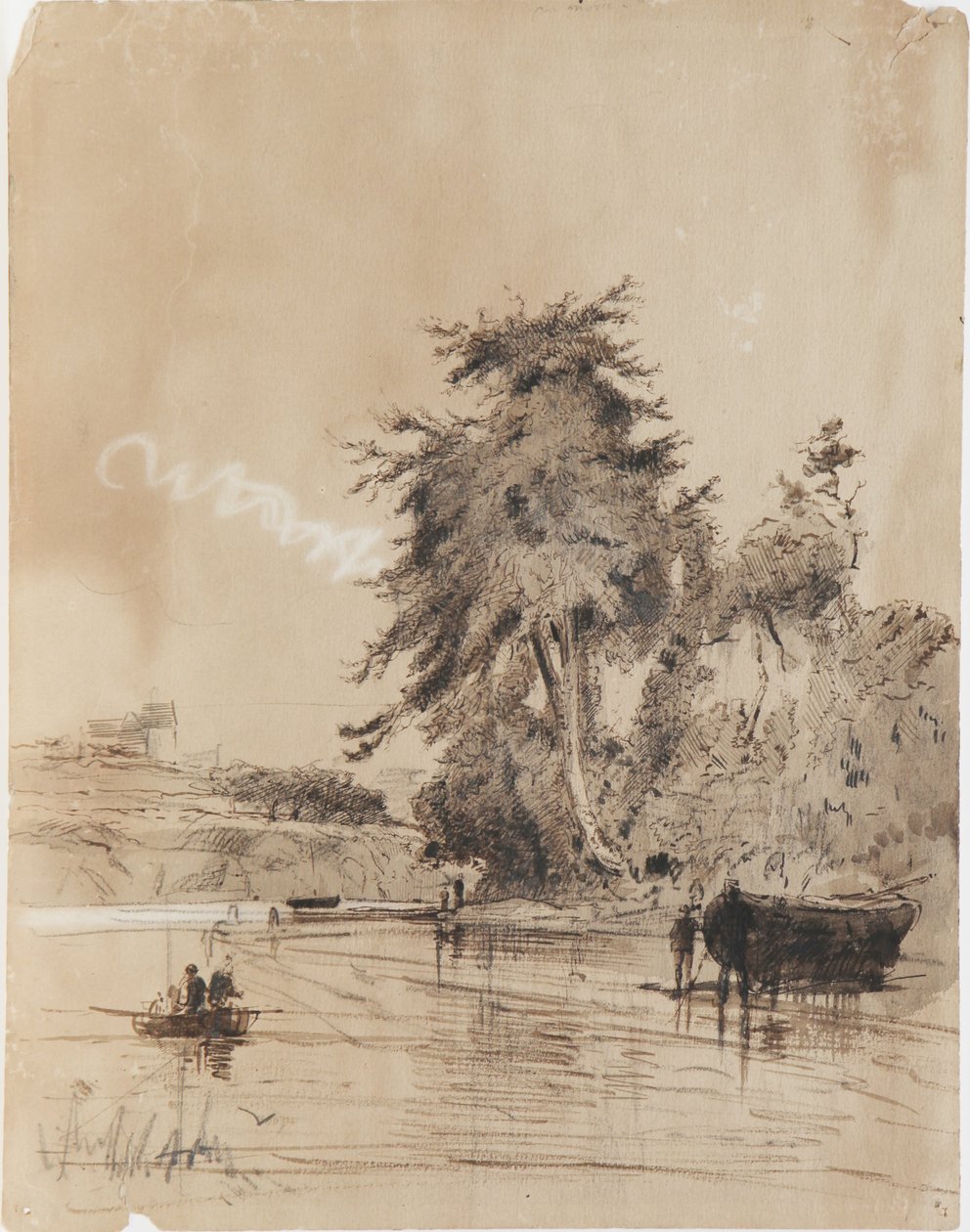 Tekening van Louis-Marie Faudacq door Louis Marie Faudacq