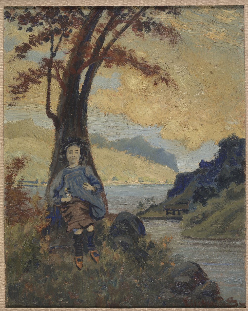 Italiaans meisje, ca. 1913 door Louis Michel Eilshemius