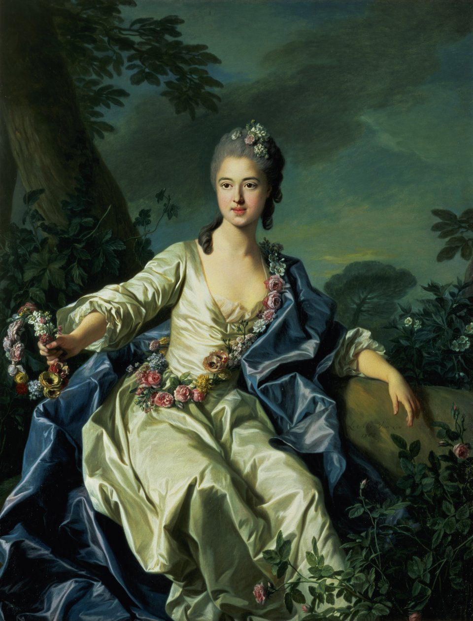 De Gravin de Beaurepaire, 1776 door Louis Michel van Loo