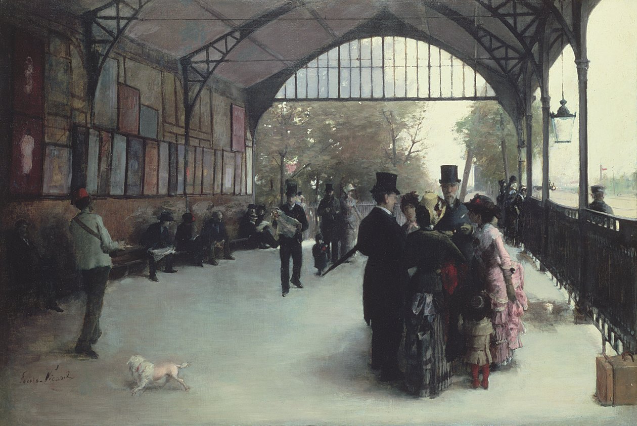 Het Treinstation door Louis Picard