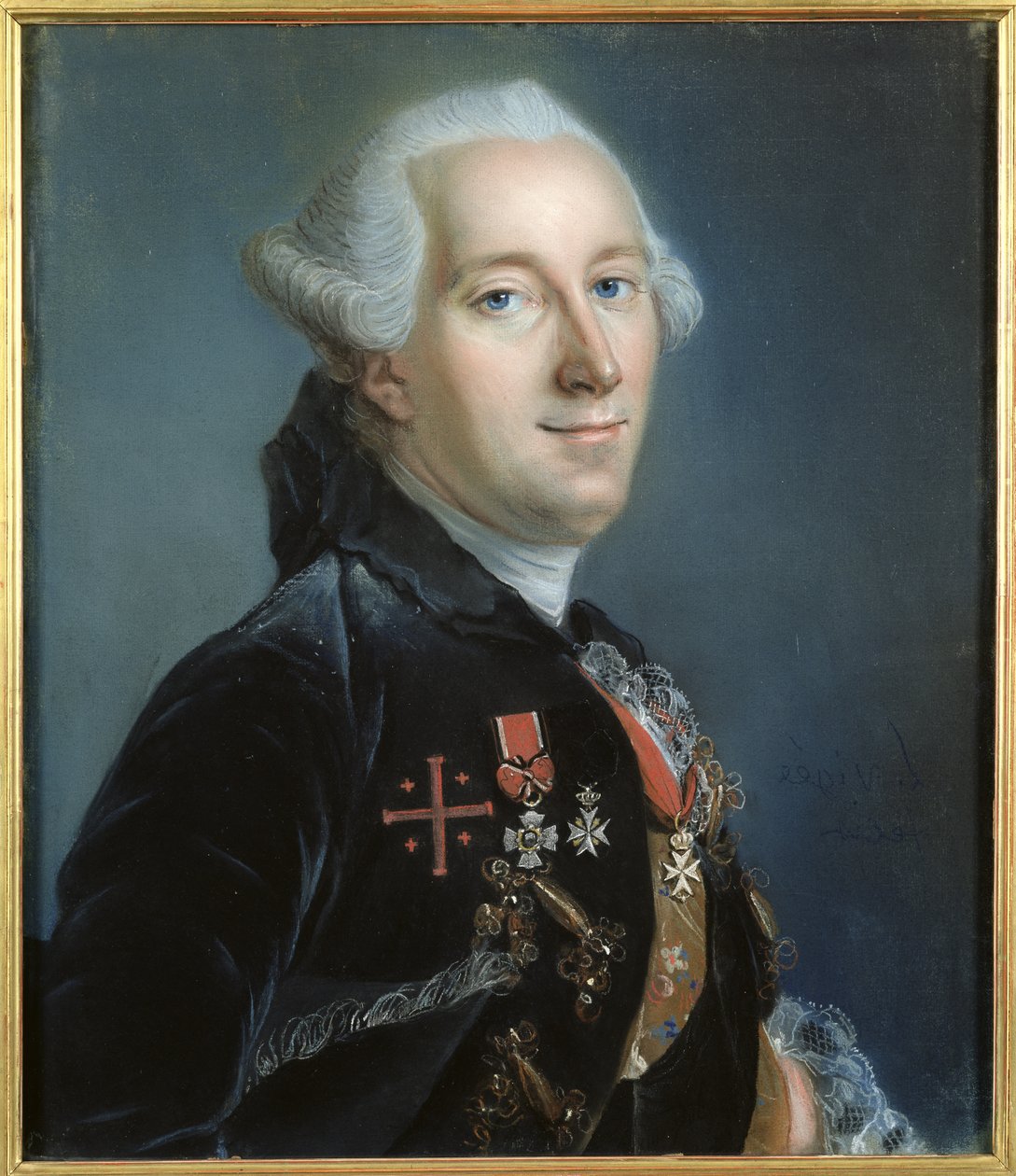 Portret van een man door Louis Vigee