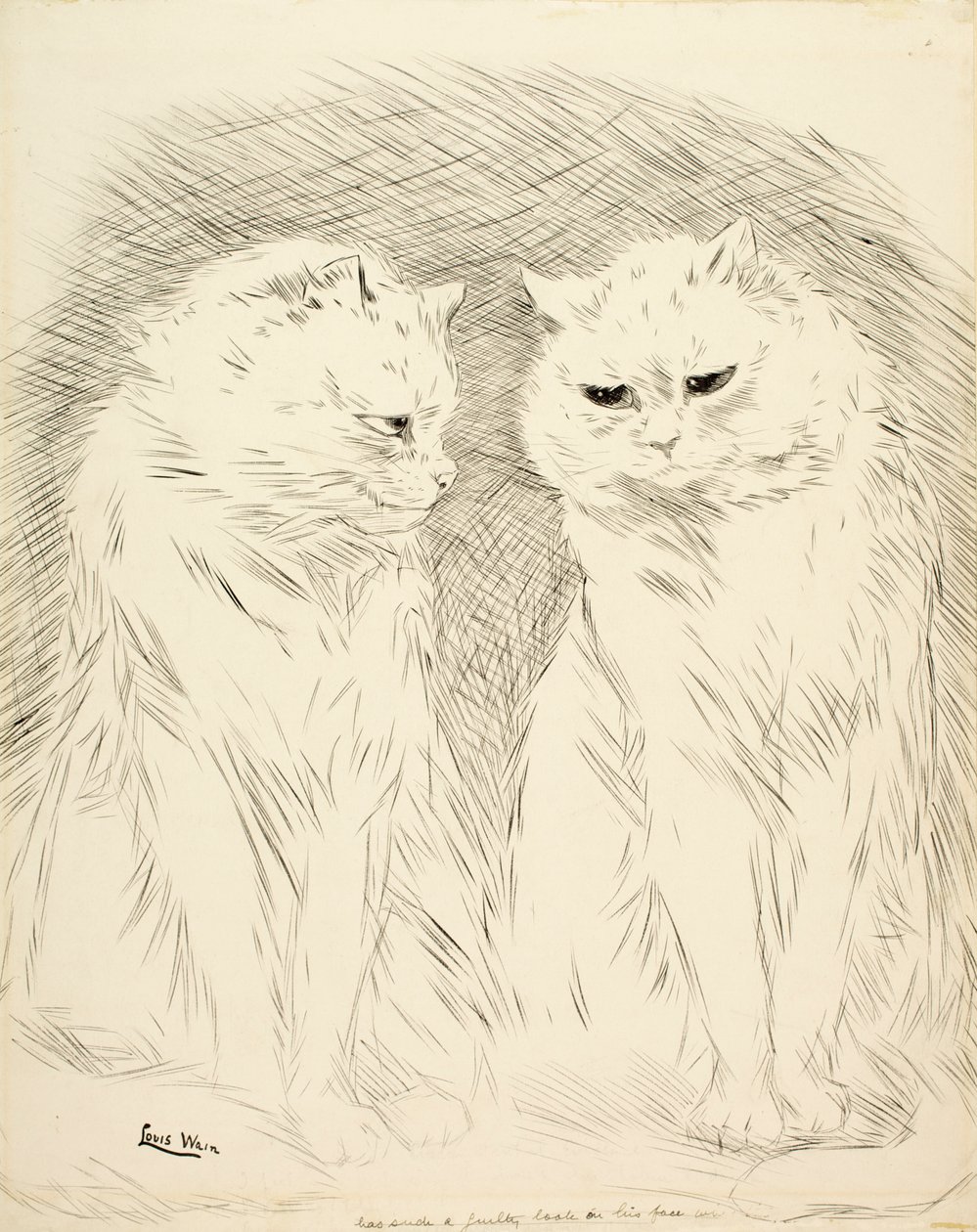 Vrienden door Louis Wain