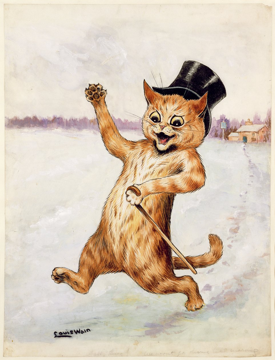 Topkat! door Louis Wain