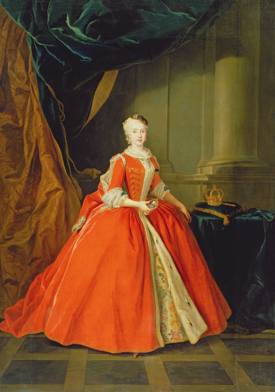 Maria Amalia van Saksen, Koningin van Spanje door Louis de Silvestre