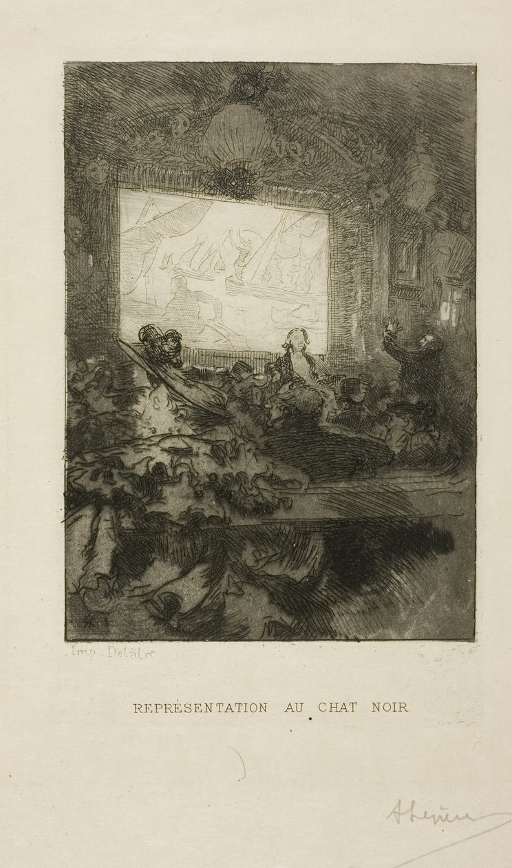 In de Chat Noir door Louis Auguste Lepère