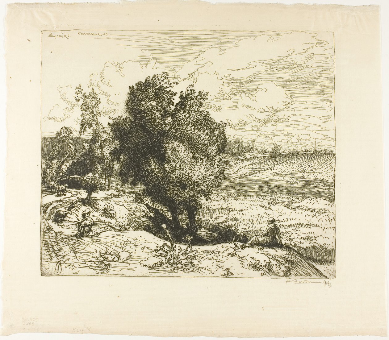 Juli in Picardië door Louis Auguste Lepère