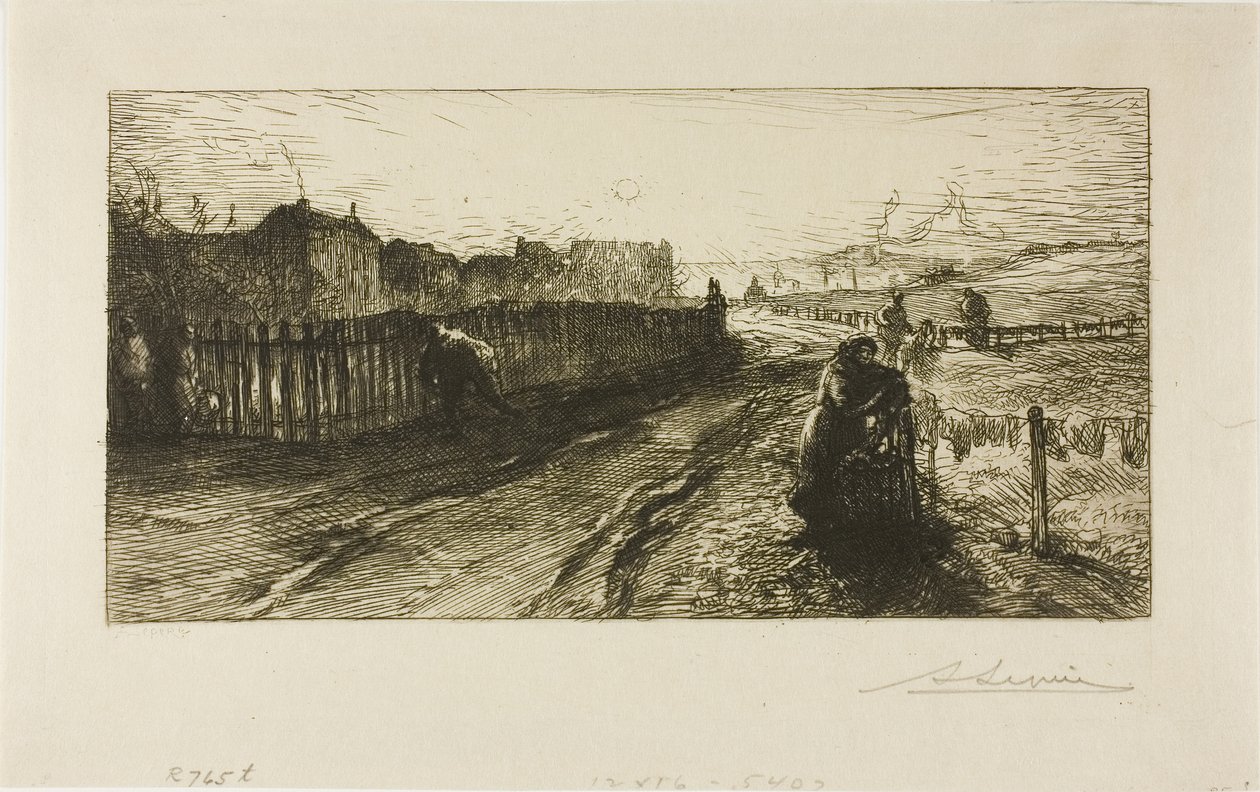 Buitenmuren, Porte de Versailles door Louis Auguste Lepère