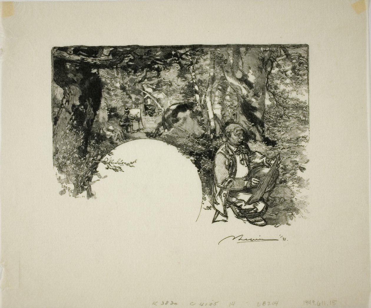 Schilders door Louis Auguste Lepère