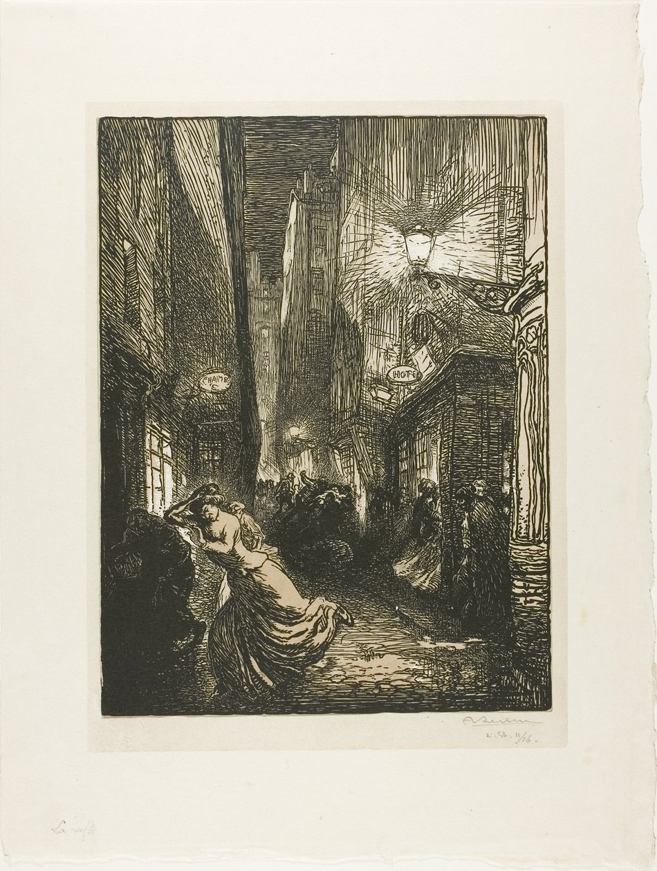 De overval door Louis Auguste Lepère