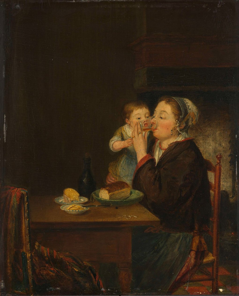 Moeder en kind door Louis Bernard Coclers