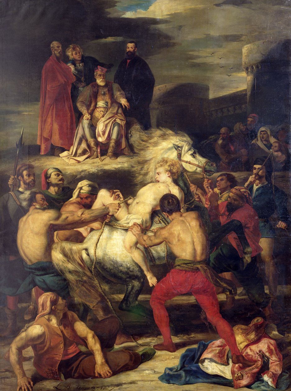 Mazeppa, 1827 door Louis Boulanger
