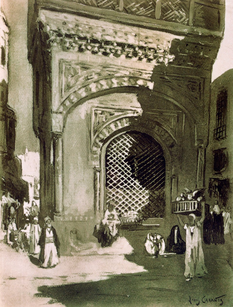 El-Sebil, Caïro, Egypte door Louis Cabanes