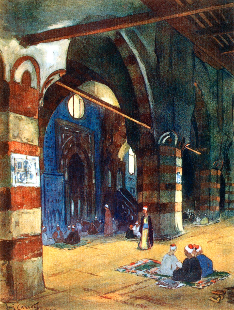 Ibrahim Agha Moskee, Caïro, Egypte, 1928 door Louis Cabanes