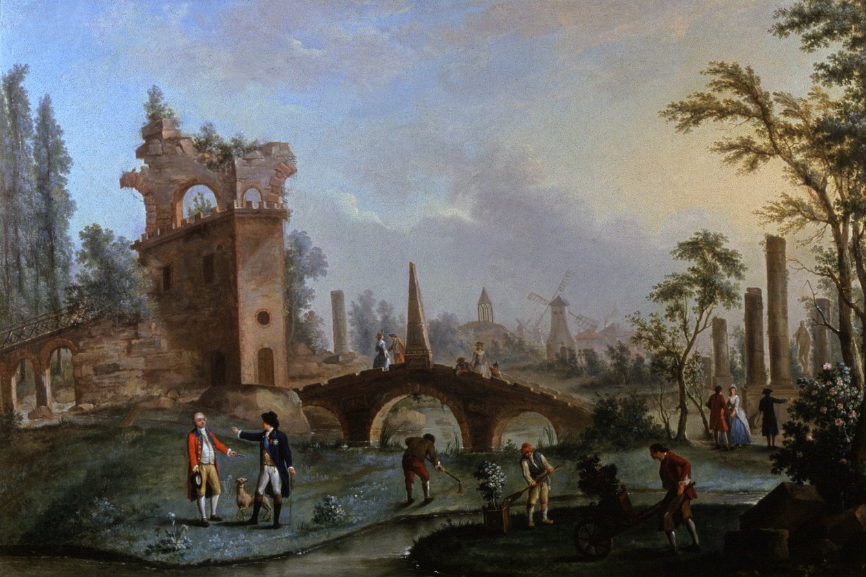 Parc Monceau, Parijs, c.1770 door Louis Carrogis Carmontelle