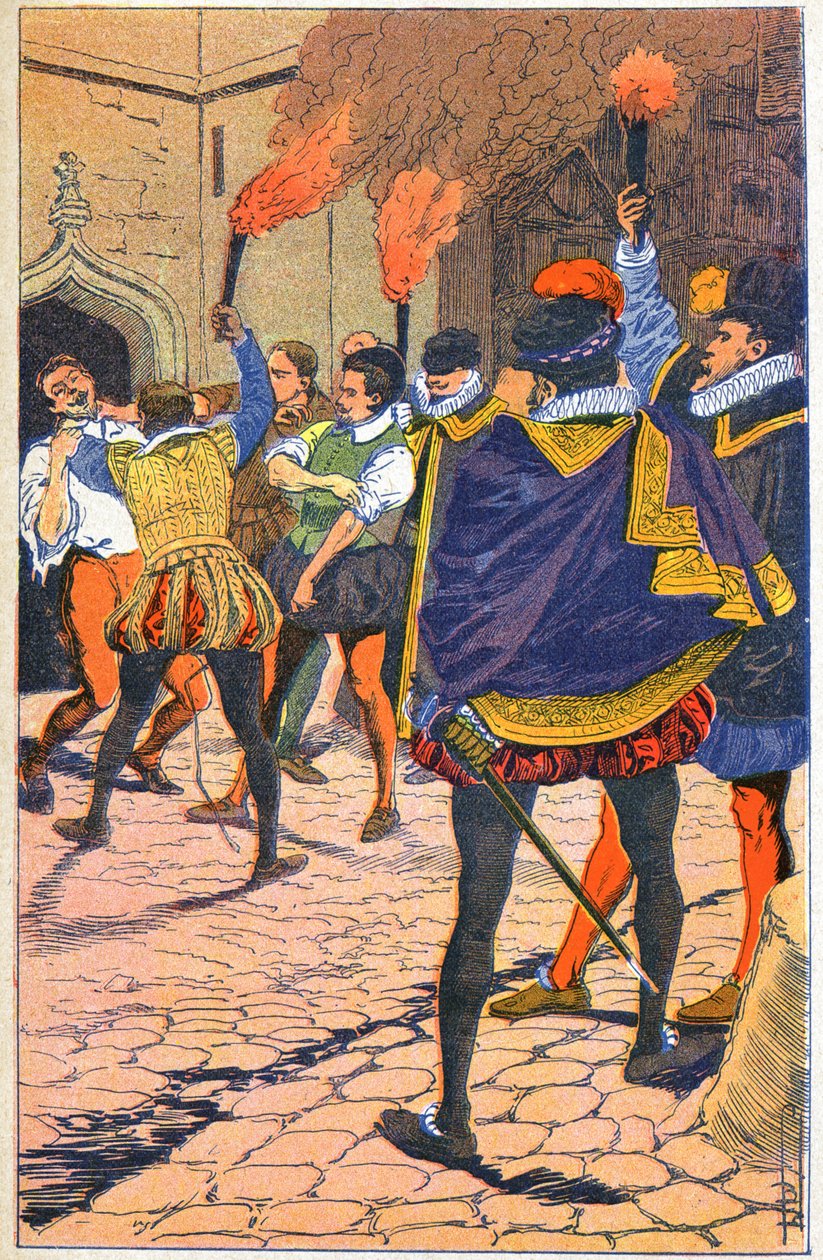 Karel IX en de protestanten door Louis Charles Bombled