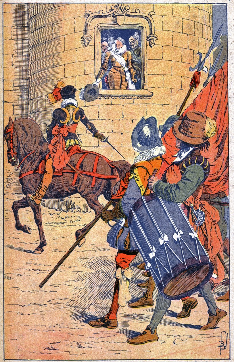 Hendrik IV in Parijs door Louis Charles Bombled